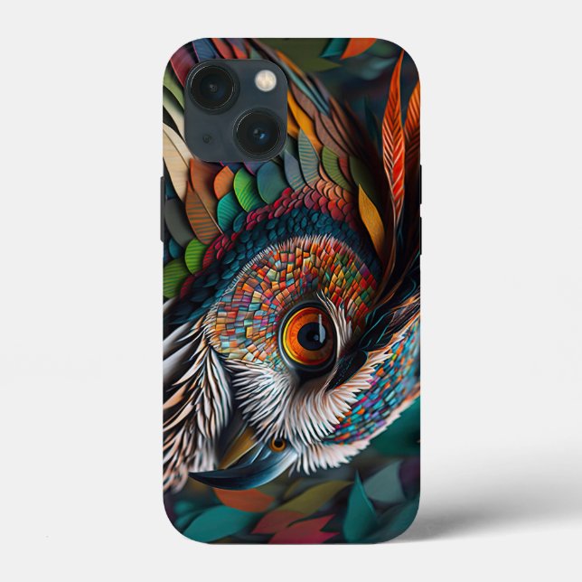 The Mysterious Owl Tough Apple iPhone 13 mini Case (Verso)