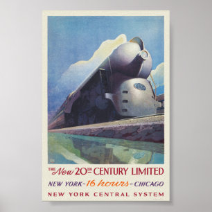 The New 20 Century Limited Poster vintage 1938