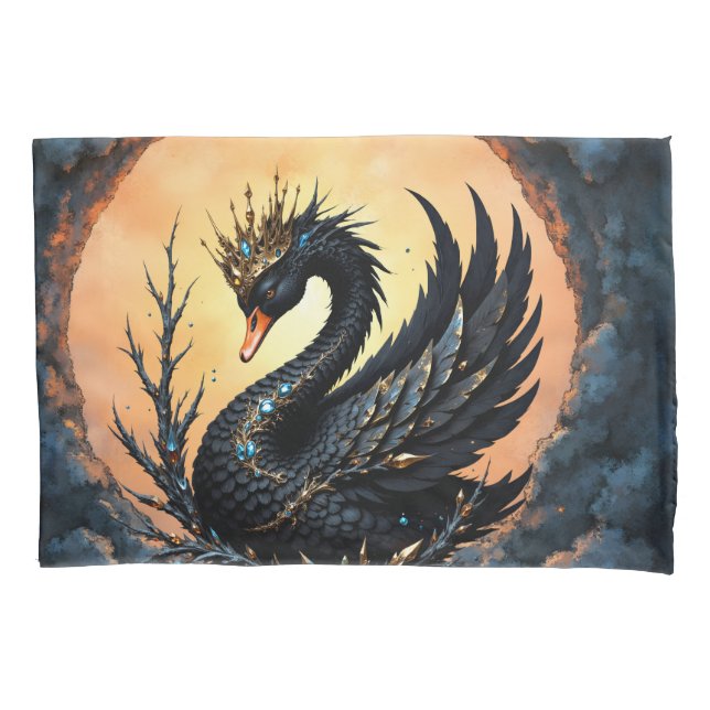 The Obsidian Swan of Moonlit Grace. In the twiligh (Frente)