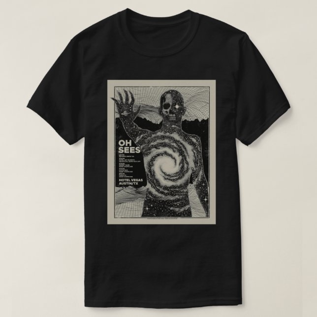 The Oh Sees Tour art Classic T-Shirt (Frente do Design)