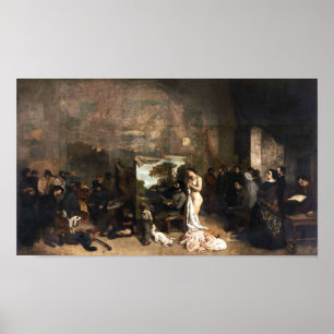 The Painter's Studio de Courbet - Poster