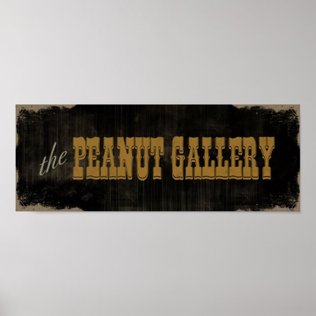 The Peanut Gallery Poster (Frente)