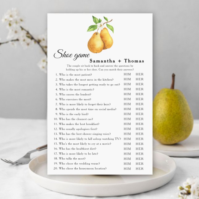 the perfect pair - bridal shower Shoe game (Criador carregado)