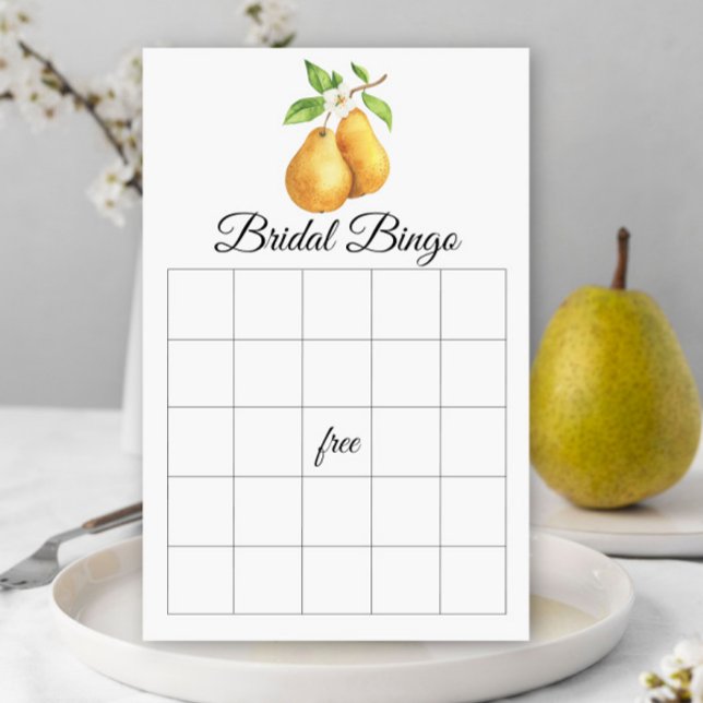 The Perfect Pear Bridal shower bingo game (Criador carregado)
