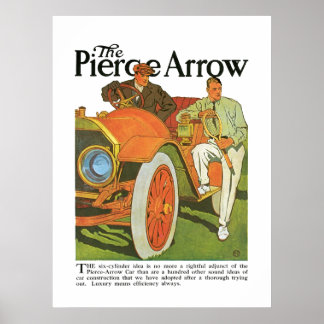 The Pierce Arrow Automobile Vintage Ad Art Poster
