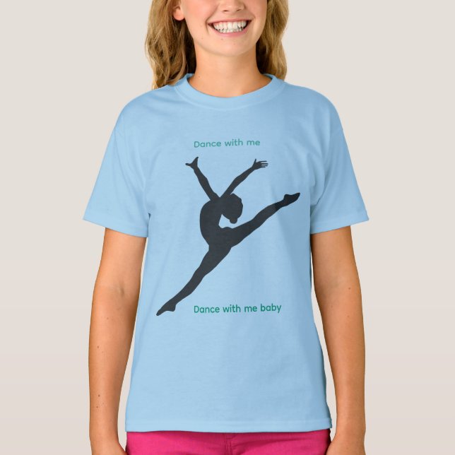 The Playground T-Shirt with dancer in blue (Frente)
