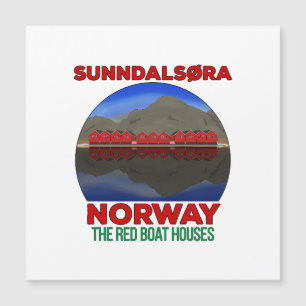 The Red Boat Houses Sunndalsøra Noruega