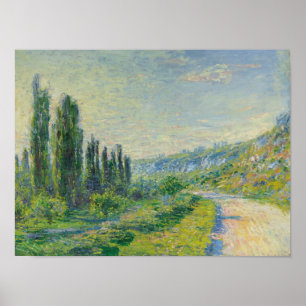 The Road to Vétheuil (por Claude Monet) Poster