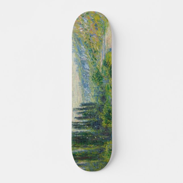 The Road to Vétheuil (por Claude Monet) Skateboard (Frente)