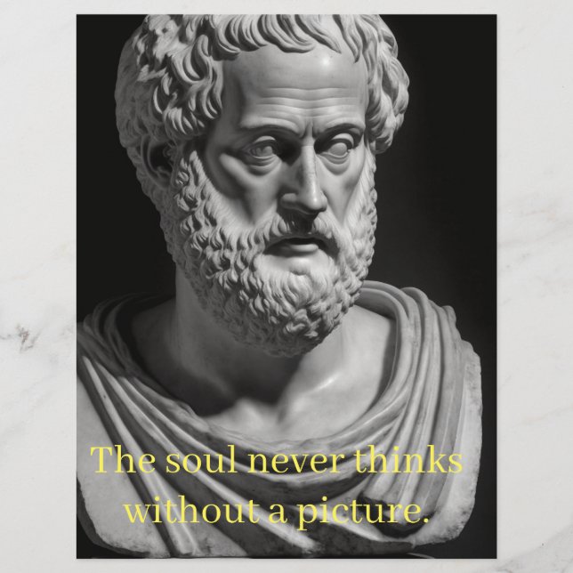 The soul never thinks without a picture (Frente)