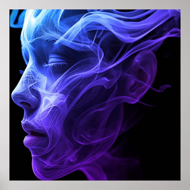 The Spirit of a Woman on a Wall Poster (Frente)