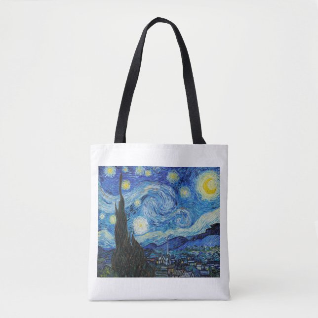 "THE STARRY NOITE", POR VINCENT VAN GOGH TOTE BAG (Frente)