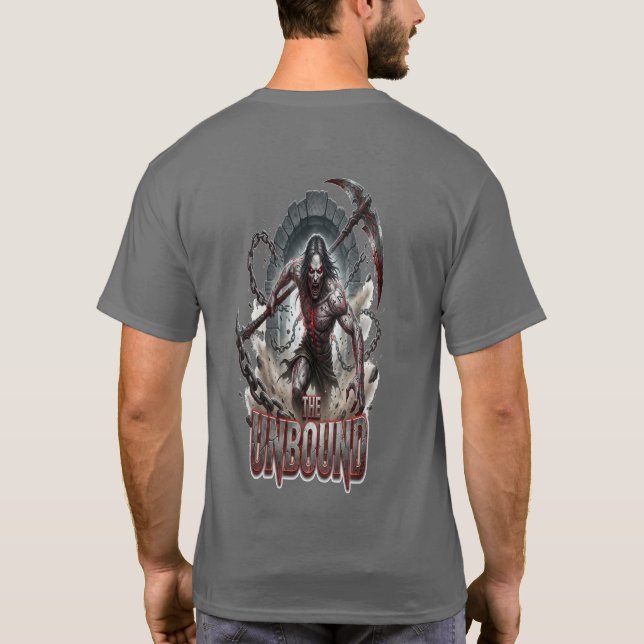 THE UNBOUND – Camiseta Gráfica Dark Fantasy Reaper (Verso)
