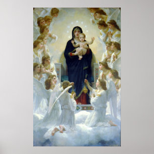 The Virgin with Angels Poster by Bougeureau