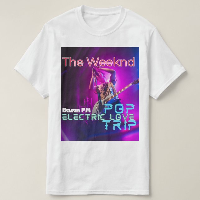 The Weeknd Logo Inspired Stylish T-Shirt for Fans (Frente do Design)