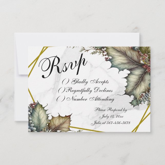 The Winery RSVP Card (Frente)