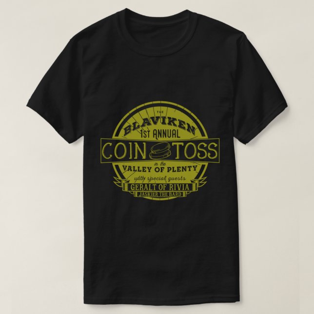 The Witcher Coin Toss Blaviken Essential T-Shirt (Frente do Design)