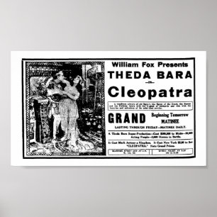 Theda Bara 1918 Vintage Filme e poster