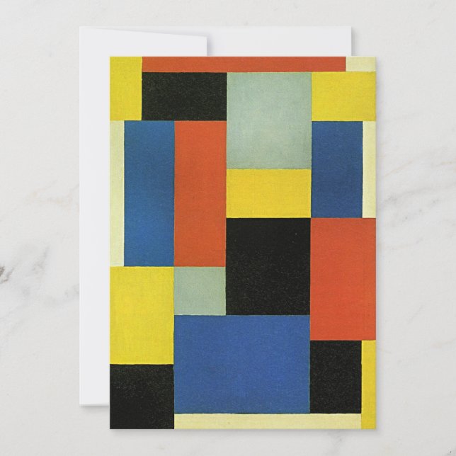 Theo van Doesburg, Composição XX, cartão (Frente)