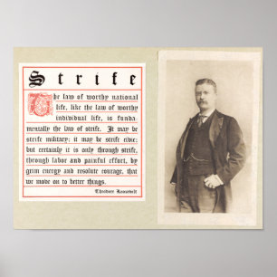 Theodore Roosevelt Poster de Motivação