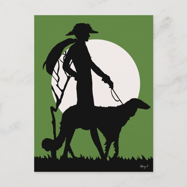 Theresa em verde - Cartões postais (Frente)