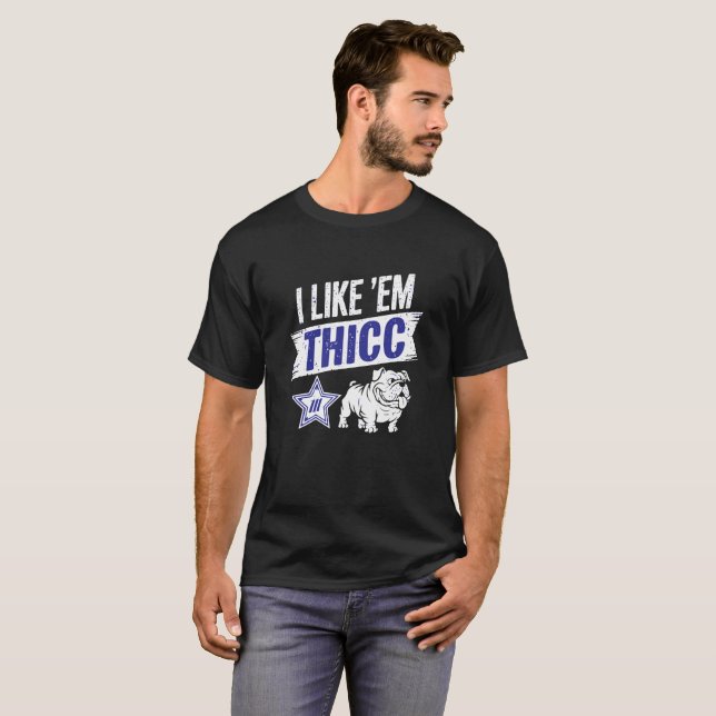 Thicc-Driven Preference T-Shirt for Bold Souls Who (Frente Completa)