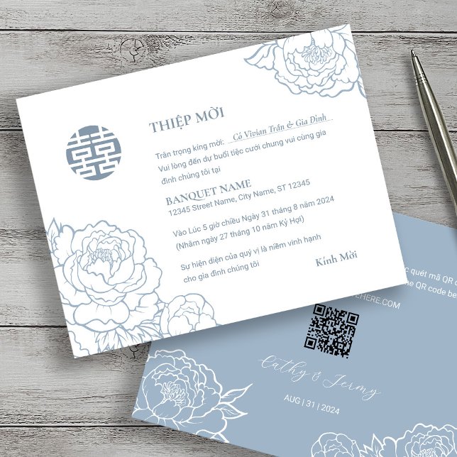 Thiet Mờ i, O Casamento de Peony Hy, vietnamita (Front & Back)