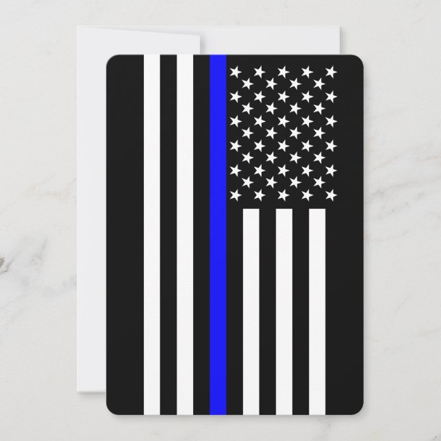 Thin Blue Line Estilo Americano (Frente)