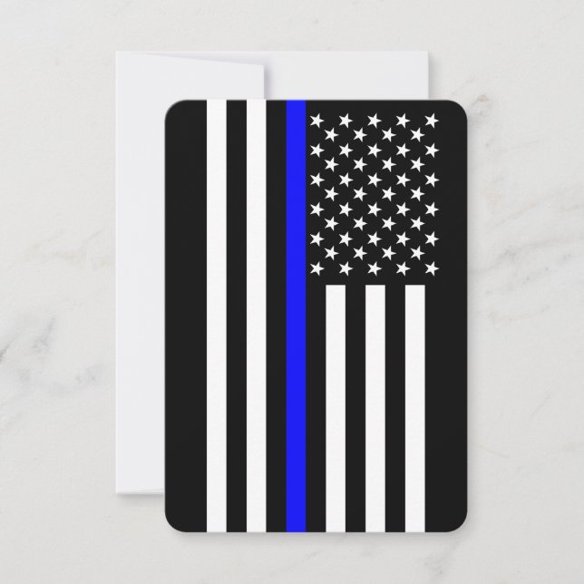 Thin Blue Line Estilo Americano (Frente)