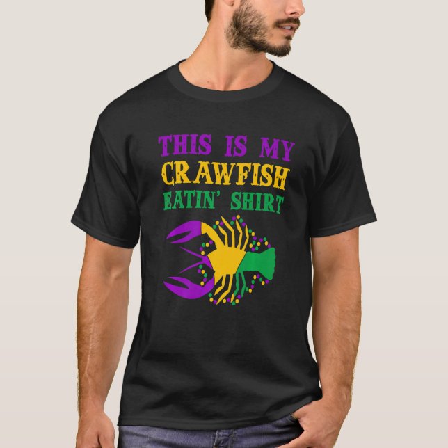 This Is My Crawfish Eating T-Shirt New Orleans Mar (Frente)