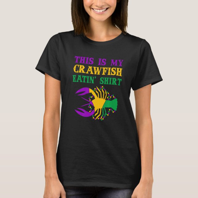 This Is My Crawfish Eating T-Shirt New Orleans Mar (Frente)