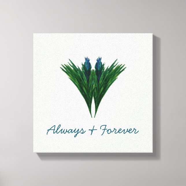 Thiste Azul - Sempre e para sempre - Canvas (Frente)