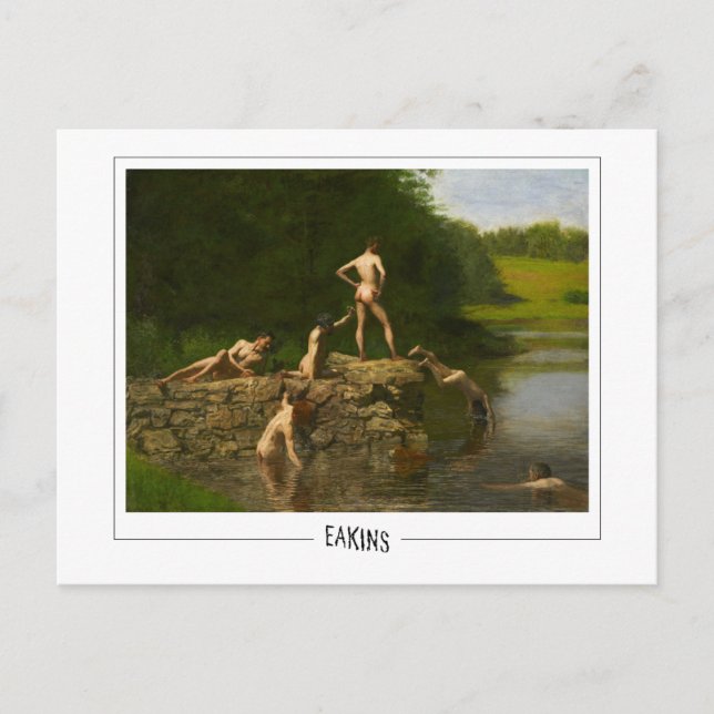 Thomas Eakins #414 - Cartão Postal de Arte Fina (Frente)