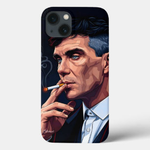 Thomas Shelby: Peaky Blinders Arte Vintage Fumaça