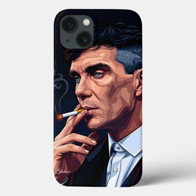 Thomas Shelby: Peaky Blinders Arte Vintage Fumaça (Verso)