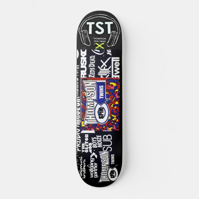 THOMPSON SPIN TWINS OFICIAL skate board (Frente)