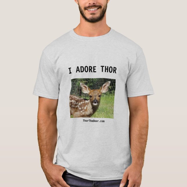 Thor The Deer Men's T-Shirt (Frente)
