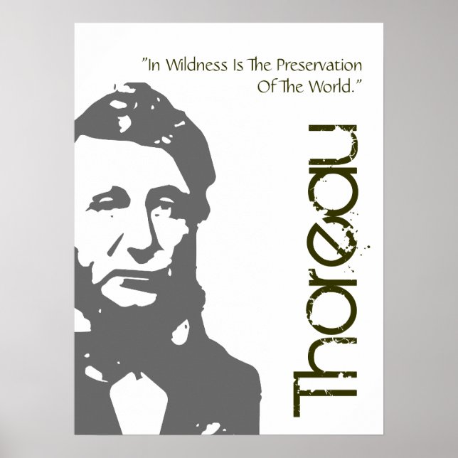 Thoreau Preservação Da Poster Mundial (Frente)