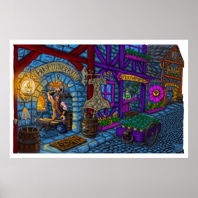 Thorsville Forge Poster (Frente)