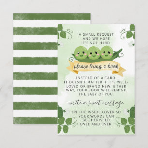Three Peas Pod Books Para Bebê Cartão de Solicitaç