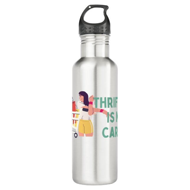 Thrifting É Minha Garrafa De Água De Aço Inoxidáve (Frente)