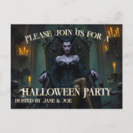 Throned Demon Queen em Candlelight - Convite