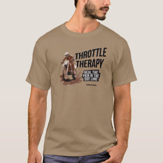 Throttle Therapy Dirt Bike T-Shirt - Brown Savana