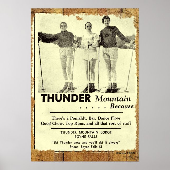 Thunder Mountain Poster (Frente)