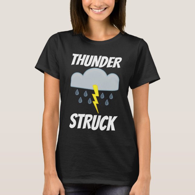 THunder STRUCK Vintage Rock T-shirts (Frente)