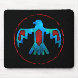 Thunderbird vermelho & azul Mousepad