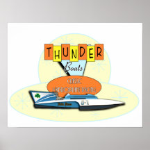 Thunderboat Poster clássico
