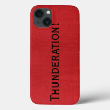Thunders! bold texto negro na Foto do Red Linen
