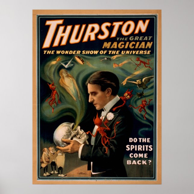 THURSTON Magalhista Illucista VAUDEVILLE Poster (Frente)