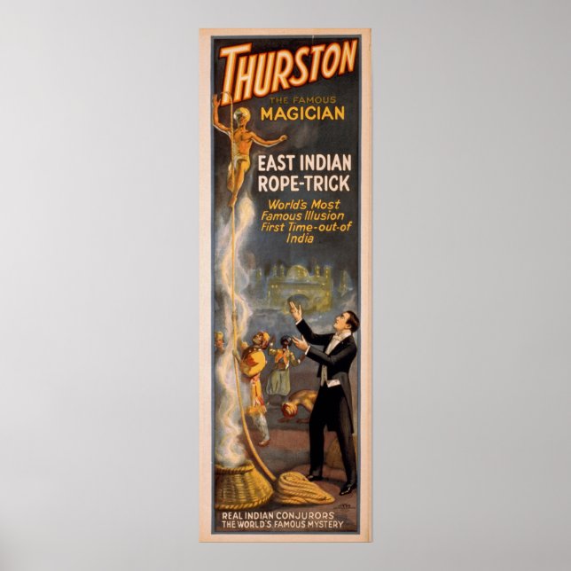 THURSTON Magalhista Illucista VAUDEVILLE Poster (Frente)